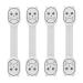 4 Pcs Child Safety Locks Multifunctional Baby Proofing Cabinet Locks Strong Adhesive Baby Strap Locks for Cabinets Drawers Toilet Fridge