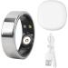 Intelligent Health Ring - Silver Fitness Tracker for Body Temperature & Step Monitoring | Oxidation Resistant Sports Accessory - Buy Online on GoSupps.com
