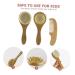 PLAFOPE 1 Set Baby Hair Brush and Hair Dryer Set with Scalp Massage and Wood Comb - Newborn and Baby Hair Care Essentials - Buy Online on GoSupps.com