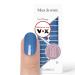 Original Miss Sophie Nail Foils The Blues I 24 Ultra-D nne Nail polish stripes single-colored Dark Petrol I for finger & toenails I sticks to natural and painted acrylic gel & shellac nails