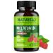 NATURELO Melatonin Gummies for Kids Non-GMO Gluten-Free Soy Free - Strawberry Flavor - Gentle Sleep Supplement - 60 Vegetarian Gummies 60 Count (Pack of 1)