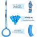 Dolibest Kids Gymnastics Rings & Monkey Bars Swing Set - Non-Slip, Adjustable Straps - Perfect for Home Gym & Ninja Warrior Obstacle Course - Blue 2Pack - Buy Online on GoSupps.com