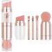 5 in 1 Makeup Brush Portable Electroplated Soft Hair Eyebrow Eyeshadow Brush for Office Lady (Electroplated Rose Gold) - Buy Online on GoSupps.com
