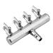 Watris Veiyi Stainless Steel Air Distributor for Aquariums - 2/4/6 Way Adjustable Air Control Valve 8mm Input 4mm Output - Ideal Air Pump Divider - Buy Online on GoSupps.com