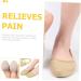 3 Pairs Yoga Toe Protectors - Non-Slip Forefoot Cushion Pads | Sweat-Absorbent Half Palm Socks for Comfort - Buy Online on GoSupps.com