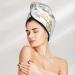 Super Absorbent Green Blue Avocado Microfiber Hair Towel Wrap | Coral Velvet Quick Dry Hair Cap for Long Curly & Thick Hair - Ideal for Women - Buy Online on GoSupps.com