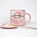 40th Birthday Gift for Women - Bokalaka 12oz Pink Coffee Cup in Gift Box | Perfect for Girlfriends Mothers Sisters and Colleagues - Buy Online on GoSupps.com