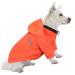 Hualisiji dogs hoodie dogs sweatshirt fleece sweater dog chihuahua sweater warm and light with a soft texture easy to wear and light colors (xxl orange) xxl orange