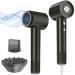 Hair Dryer Fentgo High Speed Ionic Hair Dryer with Diffuser Professonal Blow Dryer 110 000 RPMD for Fast Drying 1500W 4Temps /2Speeds Thermo-Control Hairdryer for Women Home Travel (Black)