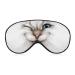 LynaRei Sleeping Mask Funny Cat Face Sleep Eye Mask Blindfold with Adjustable Strap Smiling Cat with Blue Eyes Soft Eye Cover for Blocking Out Lights Style-1
