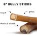 Downtown Pet Supply 6-inch Bully Sticks for Dogs Pack of 10 - Single Ingredient Nutrient-Rich and Odor Free Bully Sticks for Dogs - Rawhide Free Dog Chews Long Lasting and Non-Splintering - Buy Online on GoSupps.com