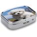 Shop Decorative Bichon Frise Pill Box - 2 Compartment Medicine Organizer | Portable Metal Design for Pocket & Purse - Buy Online on GoSupps.com