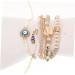 SEWACC 6pcs Beaded Bracelet Lockets Trendy Gifts Charm Bracelets Decor Boho Gifts The Gift Bohemian Bracelet Handmade Bracelet Women Wrist Jewelry Bracelet for Women Pendant Manual Travel 6.50X6.50X0.50CM White - Buy Online on GoSupps.com