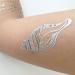 Glitter Temporary Tattoos Set - 12 Gold & Silver Henna Metallic Stickers for Women & Girls | Waterproof & Large | Style9 - Buy Online on GoSupps.com