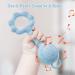 Silicone Baby Teething Toys for Infants 0-12 Months | Soft & Flexible Blue Rattle Teethers for Boys & Girls - Buy Online on GoSupps.com