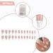 WOOXDYUK Nail Art Set - 24 French Tip Press On Nails with Jelly Glue Nail Rub & Remover | Medium French Style Chain Nails for Perfect Nail Art - Buy Online on GoSupps.com