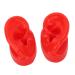Buy Silicone Ear Model Pair Set | Fake Earmold Eardrum Display | Red Synthetic Ear for Headphones & Acupuncture - Buy Online on GoSupps.com