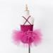 KARETT Toddler Girls Ballet Leotard & Tutu Dress | Criss Cross Back Straps | Rose Purple | 2-4T - Buy Online on GoSupps.com
