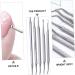 SOESFOUFU 1 Set Manicure tools cuticle shaper cuticle spoon reverse tweezers for craft cuticle remover cuticle stick cuticle trimmer pusher manicure precision pedicure nail Stainless steel - Buy Online on GoSupps.com