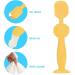 Flexible Silicone Diaper Cream Spatula - Baby Butt Paste Applicator with Suction Cup | Essential Tool for Newborns & Infants (Yellow) - Buy Online on GoSupps.com