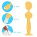 Soft Silicone Baby Butt Cream Applicator - 5.9 Inch Diaper Rash Spatula with Suction Base - Ideal for Easy Application (Yellow) - Buy Online on GoSupps.com