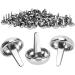 200Pcs Round Brads Purse Feet Handbag Nailheads Spike for DIY Leather Craft Purse Handbag Feet Nail Head 15mm Silver - Buy Online on GoSupps.com