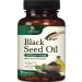Premium Black Seed Oil Capsules Vegan Cold-Pressed 1000mg - Extra Strength Nigella Sativa Black Seed Oil Nature's Pure Black Cumin Seed Oil for Immune Hair and Brain Support Non-GMO - 60 Capsules 60 Count (Pack of 1)