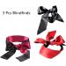 Blindfold 3 Pcs Blindfolds for Games Eye mask for Sleeping Games Satin Silk Eye Covers Satin Sleep Mask(Black Red Rose Red) - Buy Online on GoSupps.com