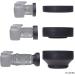77mm Set of 2 Rubber Camera Lens Hoods and Lens Cap + Tulip Flower Sun Shade - Reduces Lens Flare and Glare for Enhanced Photography - Buy Online on GoSupps.com