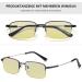 Lanomi Semi-Frame Multifocal Computer Reading Glasses - Blue Light Filter UV Protection Yellow Tinted - Stylish Glasses for Men & Women - Buy Online on GoSupps.com