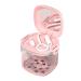 Aligner-etui |Hierarchical hollowed -out container housing with mirror brush mouth protection case in food quality transparent travel utensils for mouth protection night protection oral care hmltd pink