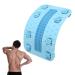 Back extensor durable lumbar vertebrae adjustable 56 massage points lumbar vertebrae traction extensor comfortable back stretch roller lumbar truck lumbar spine stretcher for men f Blue