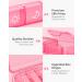 Weekly Pill Organizer 2x Daily - Moisture-Resistant Pink AM PM Pill Box | 7 Day Portable Case for Vitamins & Supplements - Buy Online on GoSupps.com