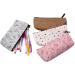 Shop Mingze 4-Piece Canvas Pen & Pencil Set | Fresh Flower Pattern | Stylish Stationery & Cosmetic Pockets - International Shipping - Buy Online on GoSupps.com