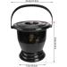Portable Spittoon Urine Chamber Pots: Unisex Urinal Bottle Old Child Potty Bedpan with Lid Car Emergency Toilet for Children Camping Travel Home (Black) (Black) - Buy Online on GoSupps.com