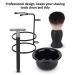 Men's Shaving Set - Stainless Steel Shaver Beard Care Kit with Holder Bowl & Brush - International Shipping - Buy Online on GoSupps.com