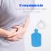 Natudeco Silicone Enema Bag Set - Portable Intestinal Cleaning Tool for Digestive Health & Detox - Blue - Buy Online on GoSupps.com