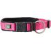 Hunter neoprene Vario plus neck dog collar nylon padded with neoprene 50/2.5 (m-l) raspberry/black 50/2.5 (m-l) raspberry/black