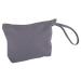 Rayher 53982564 cosmetic bag with zipper gray 22 x 17 cm with zipper and carrier small make -up bag made of fabric fabric bag for painting