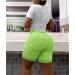 JANVUR High Waisted Butt Lifting Yoga Shorts | Seamless Gym Booty Lift | N-green, Small - Buy Online on GoSupps.com