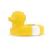 Oli & Carol - Natural rubber bath toy duck Flo The Floatie yellow 10 cm