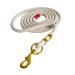 Magideal Faircase for horses with carabin hooks to guide training horses pets or sheep.Horse linen reins made of cotton braided 2m beige