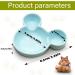Cute Mouse-shaped Ceramic Hamster Food Bowl - Easy to Clean Guinea Pig Feeding Dish for Small Animals - Ideal for Hedgehogs, Squirrels, Rodents, and Sugar Gliders - Blue - Buy Online on GoSupps.com
