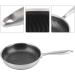 304 Stainless Steel Egg Frying Pan Non Stick Pot Kitchen Utensils Gas Stove Cookware with Anti Scald Handle 28cm - Buy Online on GoSupps.com