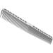 Professional combs Aviation Aviation Aluminum Metal Cut Cam Hair Friseur Friseur Friseure Salon Kamm (Color: Silver Size: L) L Silver