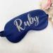 Personalised Sleep Silk Satin Eye Mask Custom Any Name Rest Sleeping Relaxing Mask Gift for Her Mothers Day Birthday Bridesmaid Hen Bridal Christmas Gift Party Favours Present HUNYLONDON (Navy) - Buy Online on GoSupps.com