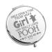 KUIYAI Pooh Bear Gift Pooh Bear Pocket Mirror Once Upon A Time There Was A Girl Who Really Loved Pooh Purse Mirror (once upon poohUK)