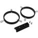 Astromania Adjustable Guiding Scope Ring Set - 90mm Inside Diameter (Pair) - For Telescope Tube or Finders 63-89mm - 90MM - Buy Online on GoSupps.com
