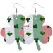 FEYLIE Earrings - 8 Pairs Irish Shamrock Dangle Earrings | Clover Pendant Hook Jewelry for St. Patrick's Day Celebration - Buy Online on GoSupps.com