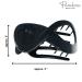 Parcelona French Infinity Loop Black Cellulose Acetate Hair Claw Clip for Women and Girls - Buy Online on GoSupps.com